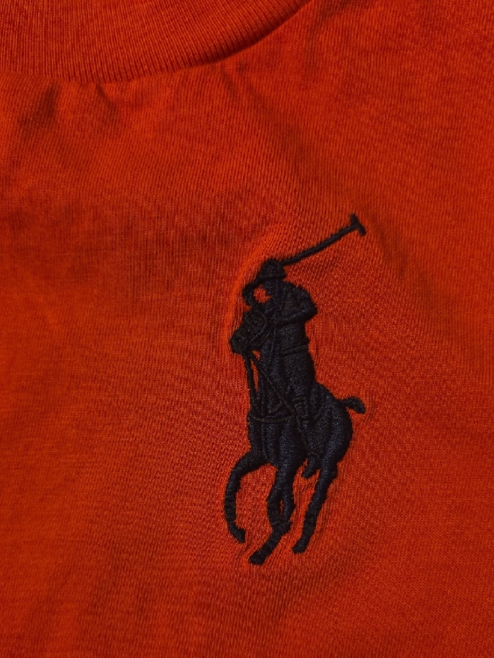 Ralph Lauren Red Toddler Polo Player Tee with Navy Embroidery - Picture 2 of 6